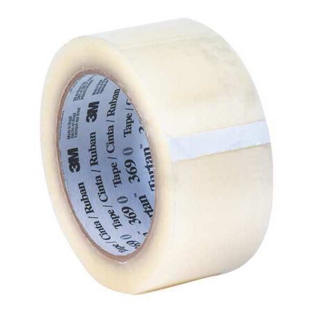 Tartan 3M™ 369 Carton Sealing Tape, 1.6 Mil, 2" x 110 yds., Clear, 6/Case T9023696PK