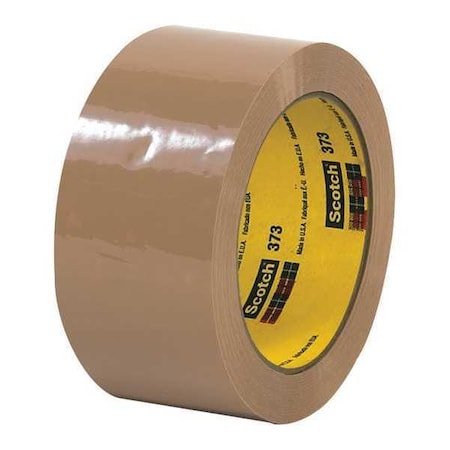 Scotch 3M 373 Carton Sealing Tape, 2.5 Mil, 2" x 55 yds., Tan, PK6 T901373T6PK