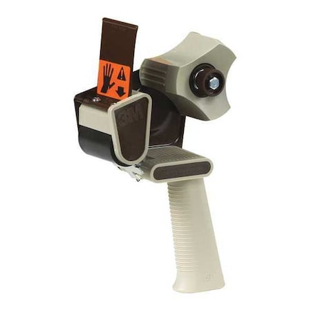 Scotch 3M H-180 Carton Sealing Tape Dispenser, 2", Tan/Gray, 1/Each TD3MH180