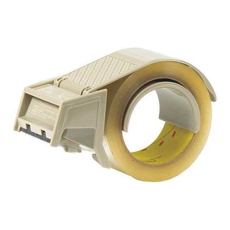 Scotch H-122 Carton Sealing Tape Dispenser, 2", Gray TD3MH122