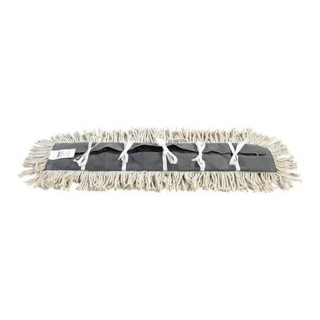 O-Cedar Dust Mop Replacement Heads, Deluxe, Pretreated, Wht, 24", PK12 JAN139