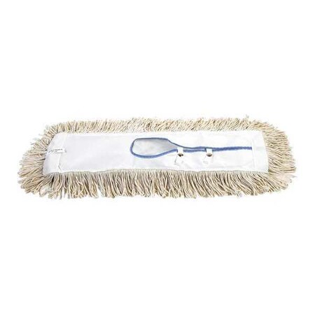 O-Cedar 24 in Dust Mop Replaceable Heads, White, Cotton, PK12 JAN136