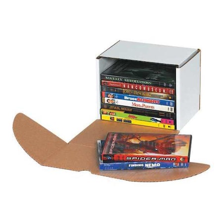 Partners Brand DVD Mailers, 7 5/8" x 6" x 5 7/16", White, 50/Bundle MLRDVD10