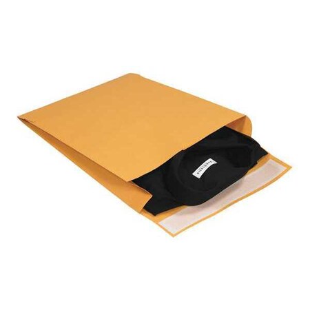 Partners Brand Expandable Self-Seal Envelopes, 12" x 15" x 3", Kraft, PK250 EN1075