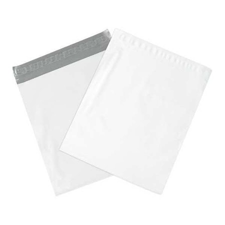 Partners Brand Expansion Poly Mailers, 15" x 20" x 4", White, PK100 EPM15204