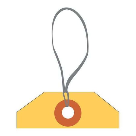 Partners Brand Elastic Loop, 9", White, PK1000 G2502