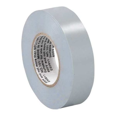 Partners Brand Electrical Tape, 7.0 Mil, 3/4"x 20 yds., Gray, PK200 T964618GT