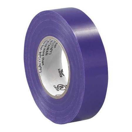 Partners Brand Electrical Tape, 7.0 Mil, 3/4"x 20 yds., Purple, PK10 T96461810PKM