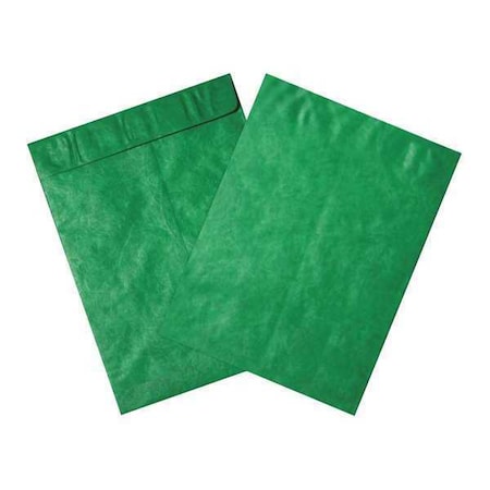 Tyvek Tyvek Envelopes, 10" x 13", Green, PK100 TYC1013G
