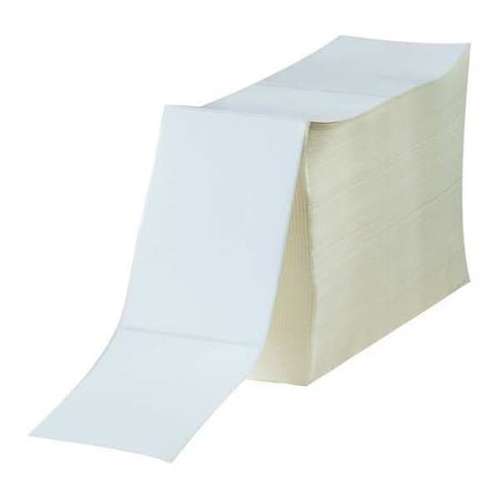 Partners Brand Fanfold Thermal Transfer Labels, 4" x 6", White, PK2 THL140