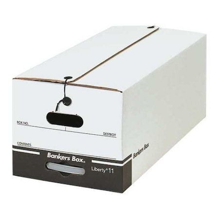 Partners Brand File Box, 24x12x10-1/4", PK12, 250# Single Wall Corrugated, 12" W, 10 1/4" H, White FSB640