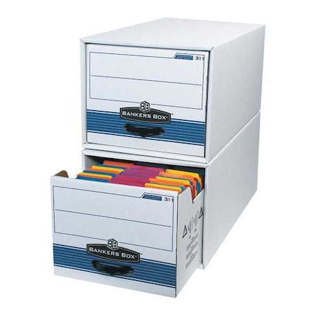 Stor/Drawer Steel Plus File Drawers, 24x12x10", PK6, Corrugated/Steel Support Frame, 12" W, 10" H, White FSB700