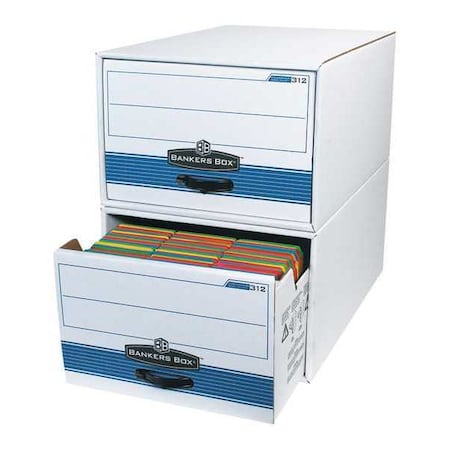 Stor/Drawer Steel Plus File Drawers, 24x15x10", PK6, Corrugated/Steel Support Frame, 15" W, 10" H, White FSB720