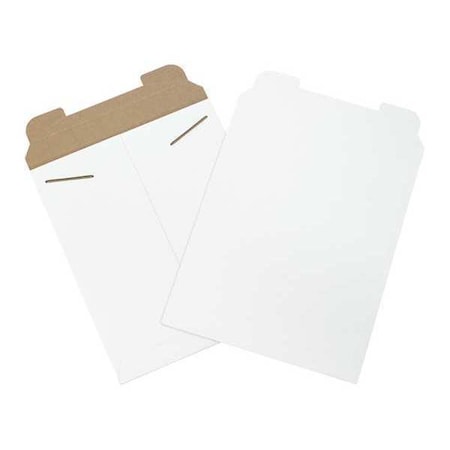PARTNERS BRAND Flat Mailers, 11" x 13-1/2", White, 100/Case RM3W
