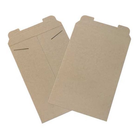 Partners Brand Flat Mailers, 11" x 16", Kraft, PK100 RM8