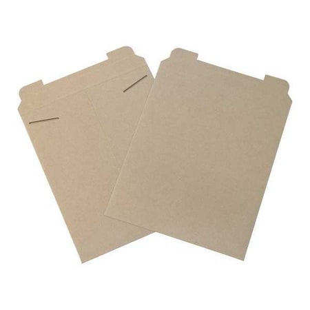 Partners Brand Flat Mailers, 12 3/4" x 15", Kraft, PK100 RM4