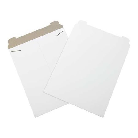 Partners Brand Flat Mailers, 17" x 21", White, PK100 RM7W