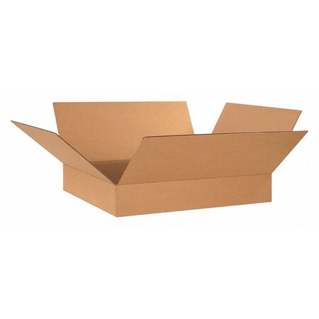 Partners Brand Flat Corrugated Boxes, 24" x 20" x 4", Kraft, 20/Bundle 24204