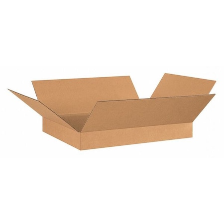Partners Brand Flat Corrugated Boxes, 26" x 20" x 4", Kraft, 20/Bundle 26204