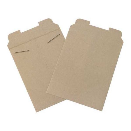 Partners Brand Flat Mailers, 9 3/4" x 12 1/4", Kraft, PK100 RM5