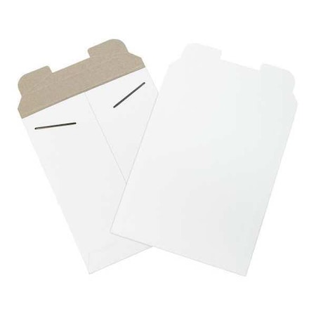 Partners Brand Flat Mailers, 9" x 11-1/2", White, PK100 RM2W