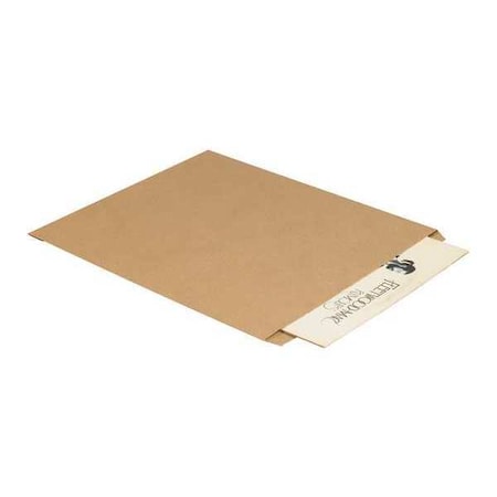 Partners Brand Flat Merchandise Bags, 15" x 18", Kraft, PK500 BGM106K