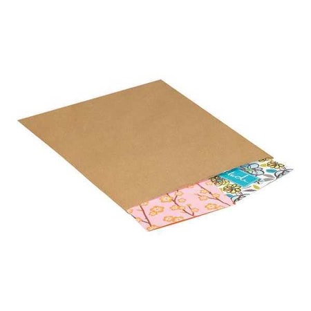 Partners Brand Flat Merchandise Bags, 8 1/2" x 11", Kraft, PK2000 BGM103K