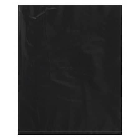 Partners Brand Flat Poly Bags, 12" x 15", 2 mil, Black, 1000 PK PB534BK