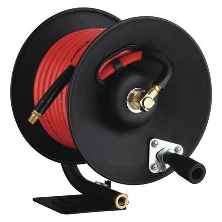 Briggs & Stratton Manual Hose Reel, 3/8in x 50 ft. Air Hose 6379-00