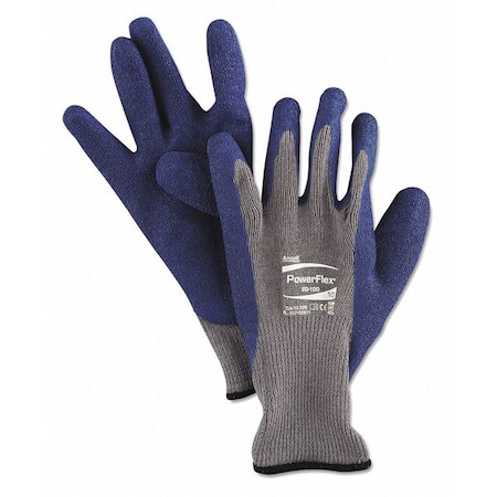Ansell Gloves, Blue/Gray, Size 10, PK12 012-80-100-10