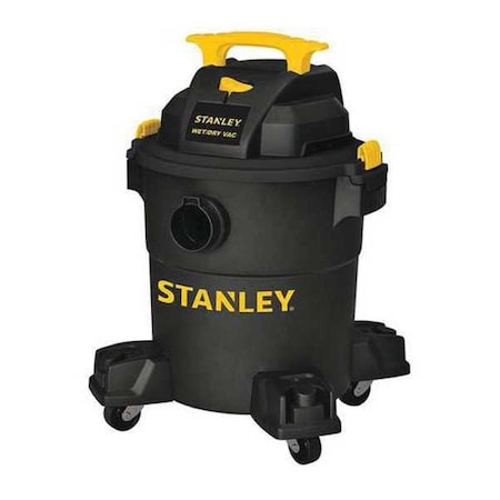 Stanley Wet/Dry Vacuum, 6 gal., 4 HP, Foam, 85 cfm, 4 HP SL18116P
