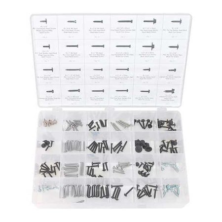 Auto Body Doctor Trim Screw Assortment, 185Pc DYN-7300