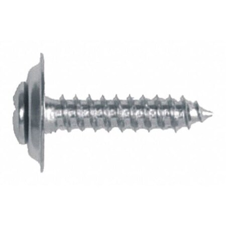 Auto Body Doctor Trim Screw, Size 10 x 3/4, Chrome, PK3 DYN-6306RX