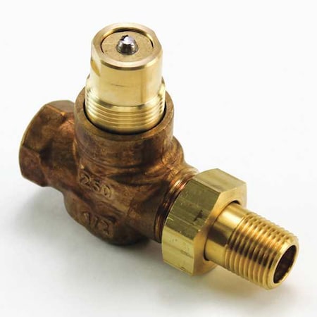 Siemens Valve, 1/2" FxUM, N/O BRZ, 1 CV, EQ Percent 599-02035