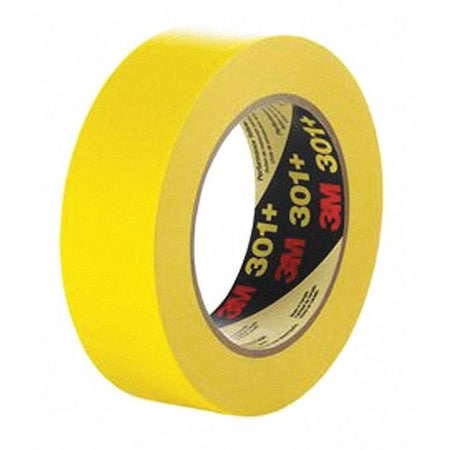 3M Masking Tape, Yellow, 10"x60 yd. 301+