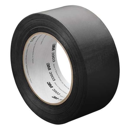 3M Vinyl Duct Tape, Black, 25"x50 yd. 3903BLACK