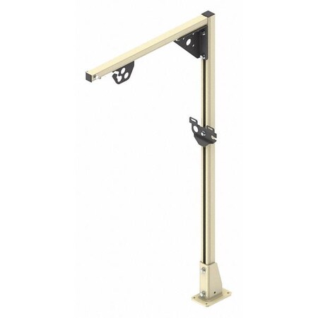 Gleason Reel Column Kit, 24in Fixed, 4ft Rail, w/Trolley WTF-020400