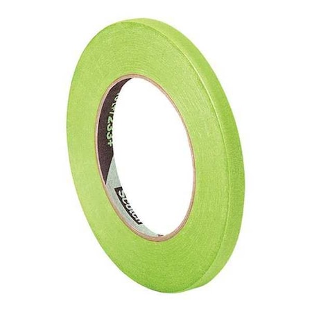 3M Masking Tape, Green, 0.25"x60 yd., 1/4 in W x 60 yd. L, 6.7 mil Thick 401+
