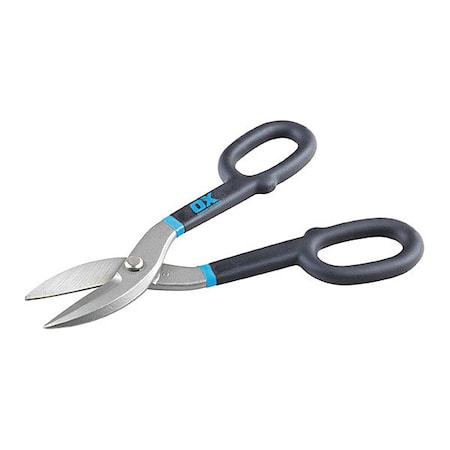 Ox Tools Tin Snips, Straight, 10", Straight, 10", Hardened steel OX-P223010