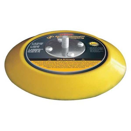 Astro Pneumatic Backing Pad, 6", PU Hook-and-Loop 4606