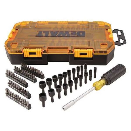 Dewalt Multi-Bit/Nut Driver Set, 1/4" DWMT73808