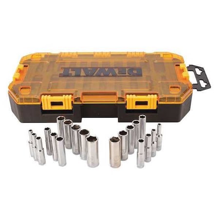 Dewalt 1/4" Drive SAE/Metric, 20 pcs DWMT73811