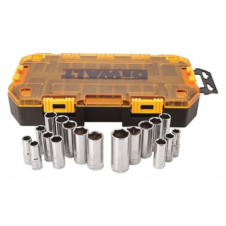 Dewalt 3/8" Drive Deep Combination Socket Set, 20 pcs DWMT73812