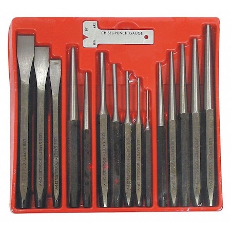 Astro Pneumatic Punch/Chisel Set, 16 pcs., Punching, CR-V 1600