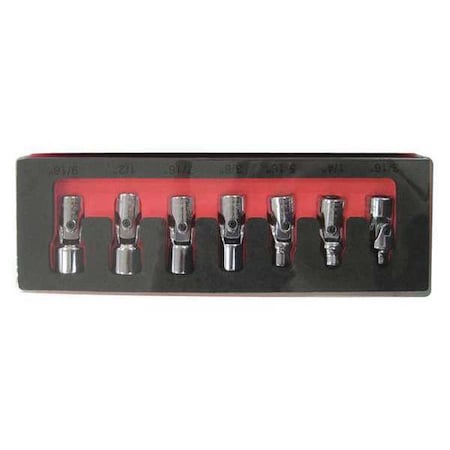 Astro Pneumatic 1/4" Drive Socket Set, SAE, 7pcs 7407