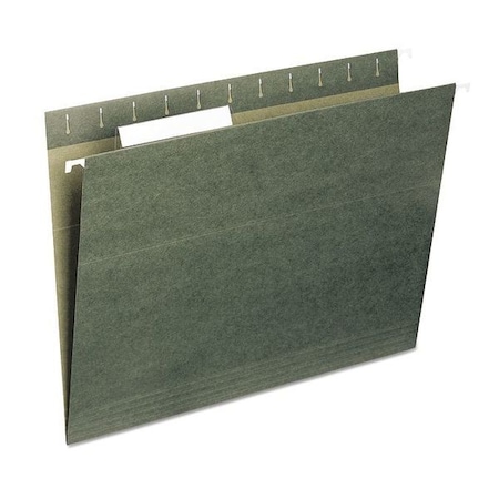 Zoro Select Hanging File Folder, Green, PK25 64035