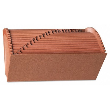Smead Expanding File 11-1/2 x 6" A-Z, 21 Pockets, Redrope 70415