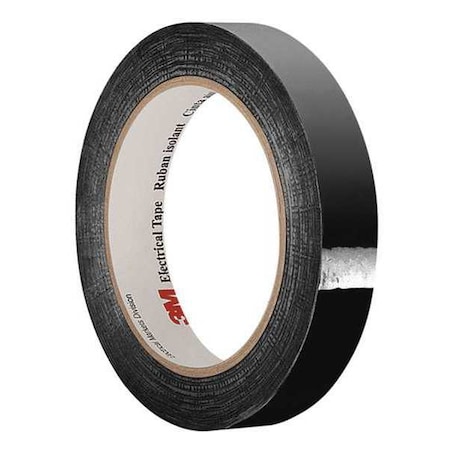 3M Electrical Tape, Black, 1-1/2"x72yd. 3M 1318-1 1.5 X 72YD-BLACK