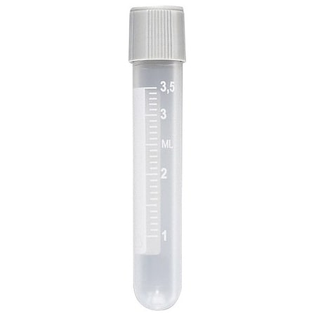 Globe Scientific Sample Tube, 4mL, Pp, PK1000 6054