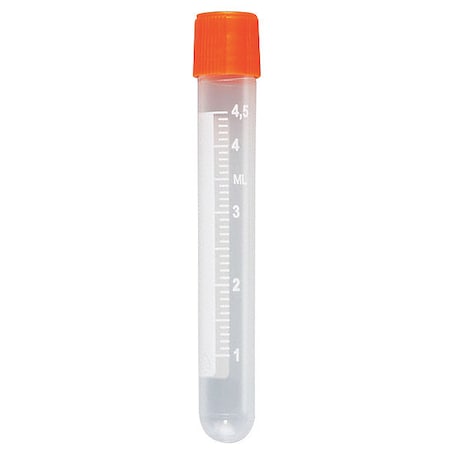Globe Scientific Sample Tube, 5mL, Pp, PK1000 6058